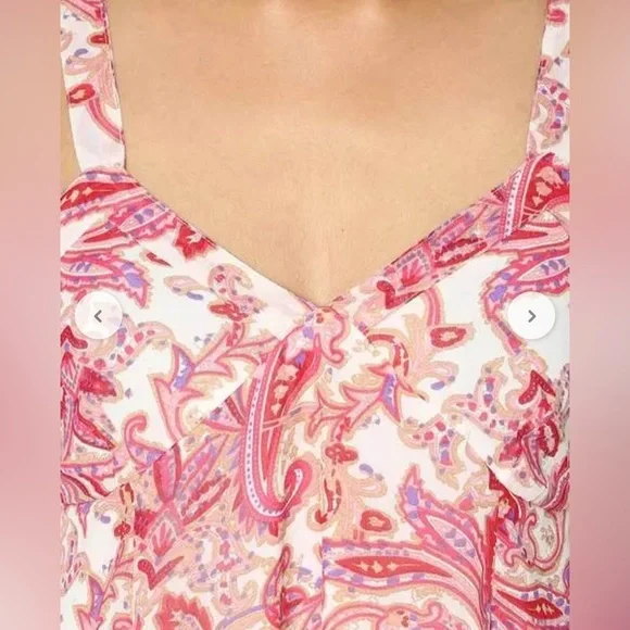 Sassfras Pink and White Paisley Dress - Picture 2 of 10